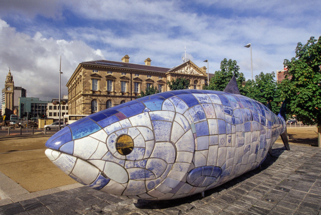 Man (44) arrested after Belfast's Big Fish sculpture damaged