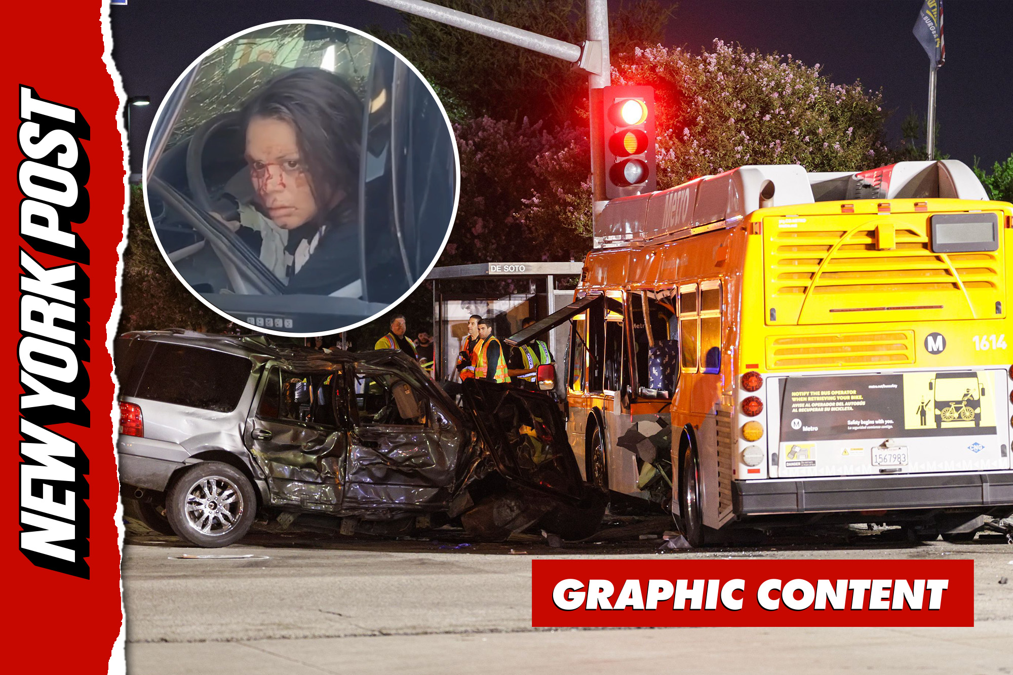 New video shows driver of SUV seconds after deadly LA Metro bus disaster