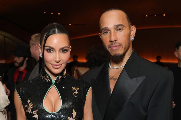 Lewis Hamilton and Kim Kardashian look loved-up on date night with her mum Kris Jenner