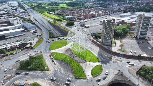 Two arrested after e-bikes driven wrong way down dual carriageway in Belfast city