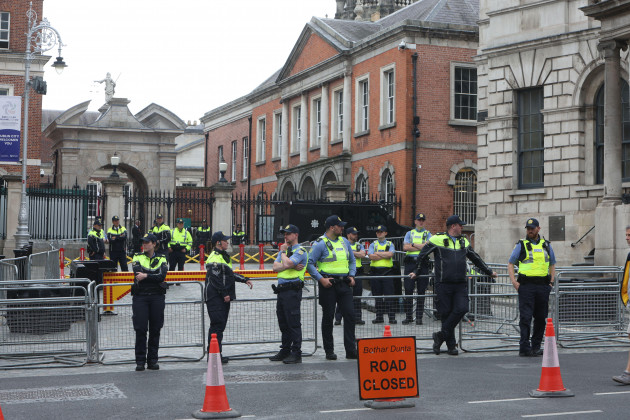 Road closures in place today and tomorrow around Dublin Castle for EU transport ministers meeting