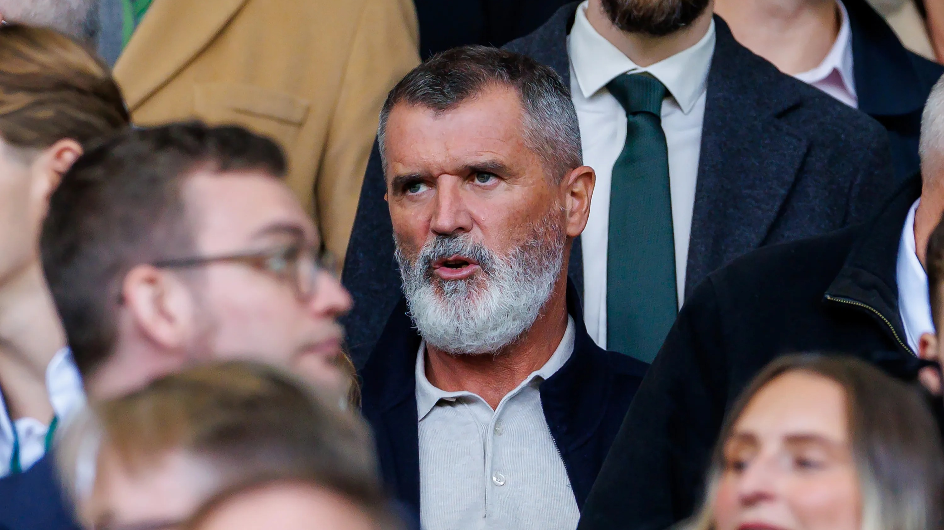 Man Utd legend Roy Keane looks absolutely fuming as he watches former club in dismal derby defeat