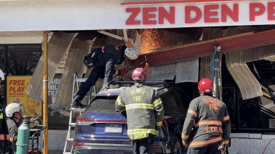 Car crash into store causes significant structural damage