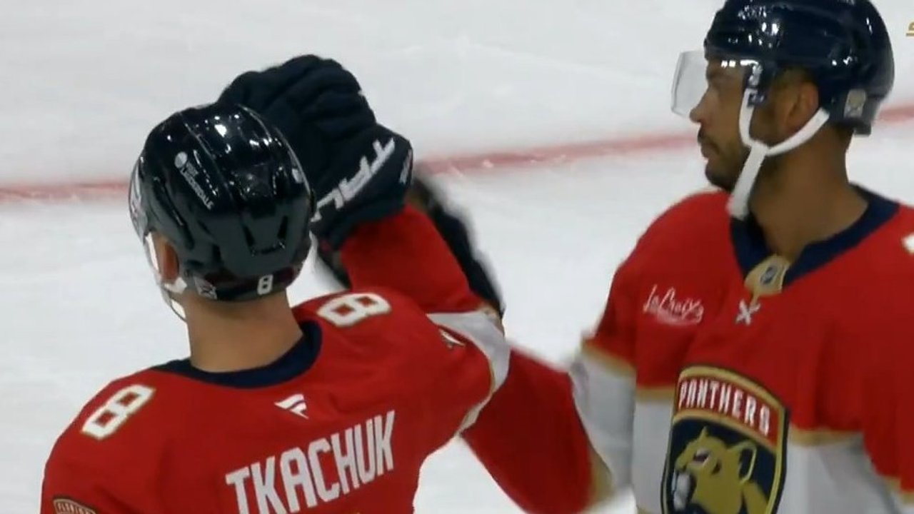 Panthers’ Brady Tkachuk wires home goal off feed from brother Matthew