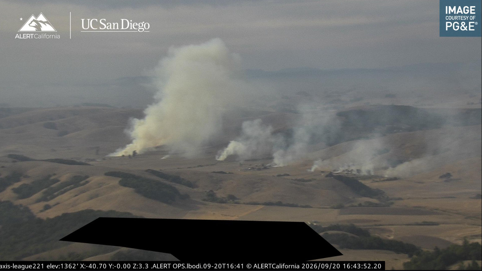 Firefighters battle wildfire in Marin County