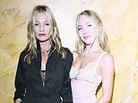 Kate Moss and lookalike Lila enjoy a mother-daughter night out with the fashion crowd to celebrate 10 years of the supermodel's agency