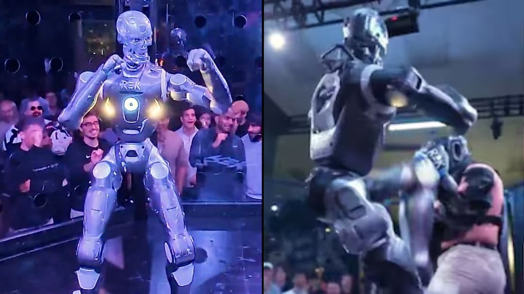 Real-life T800 drops influencer in viral human vs Terminator fight