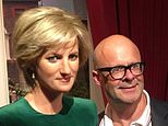 Harry Hill is criticised for cracking jokes in 'bad taste' as he posts photo with a Princess Diana waxwork