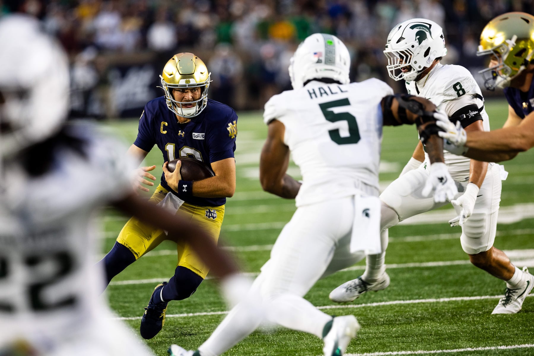 Michigan State LB and ‘war daddy’ plays through pain amid more injury concerns