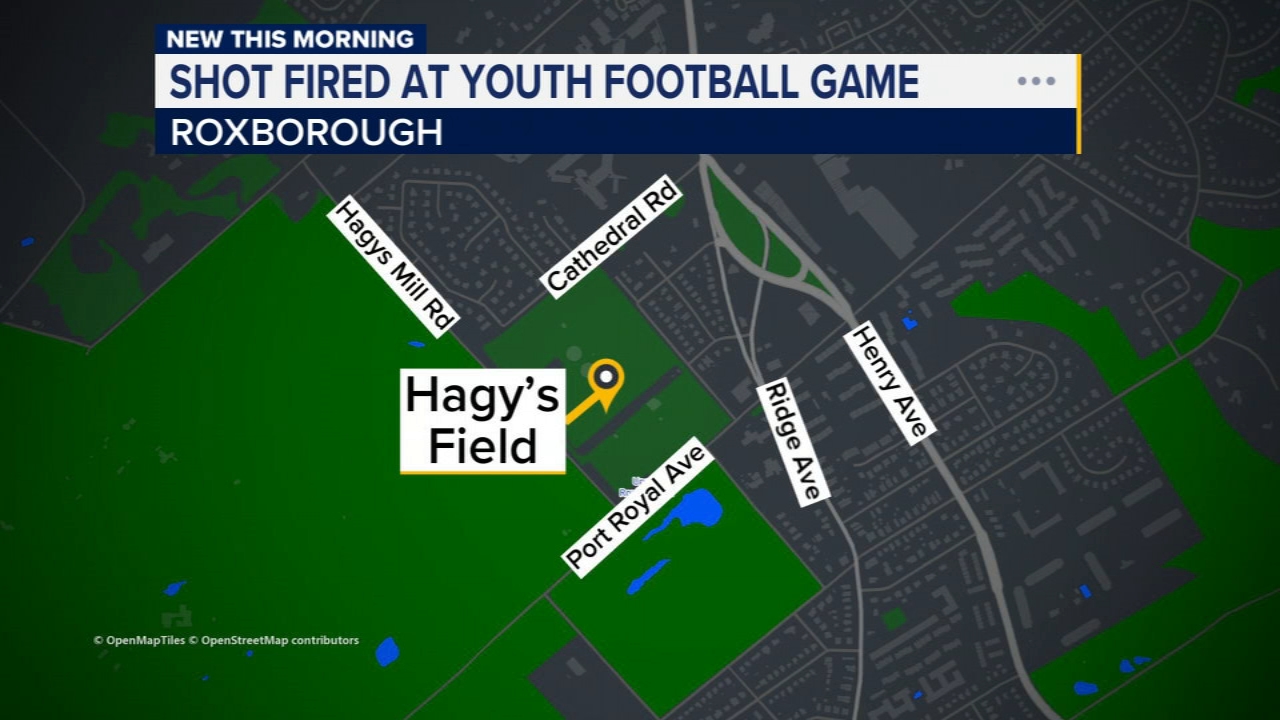 Argument escalates to gunfire at youth football game in the Roxborough section of Philadelphia