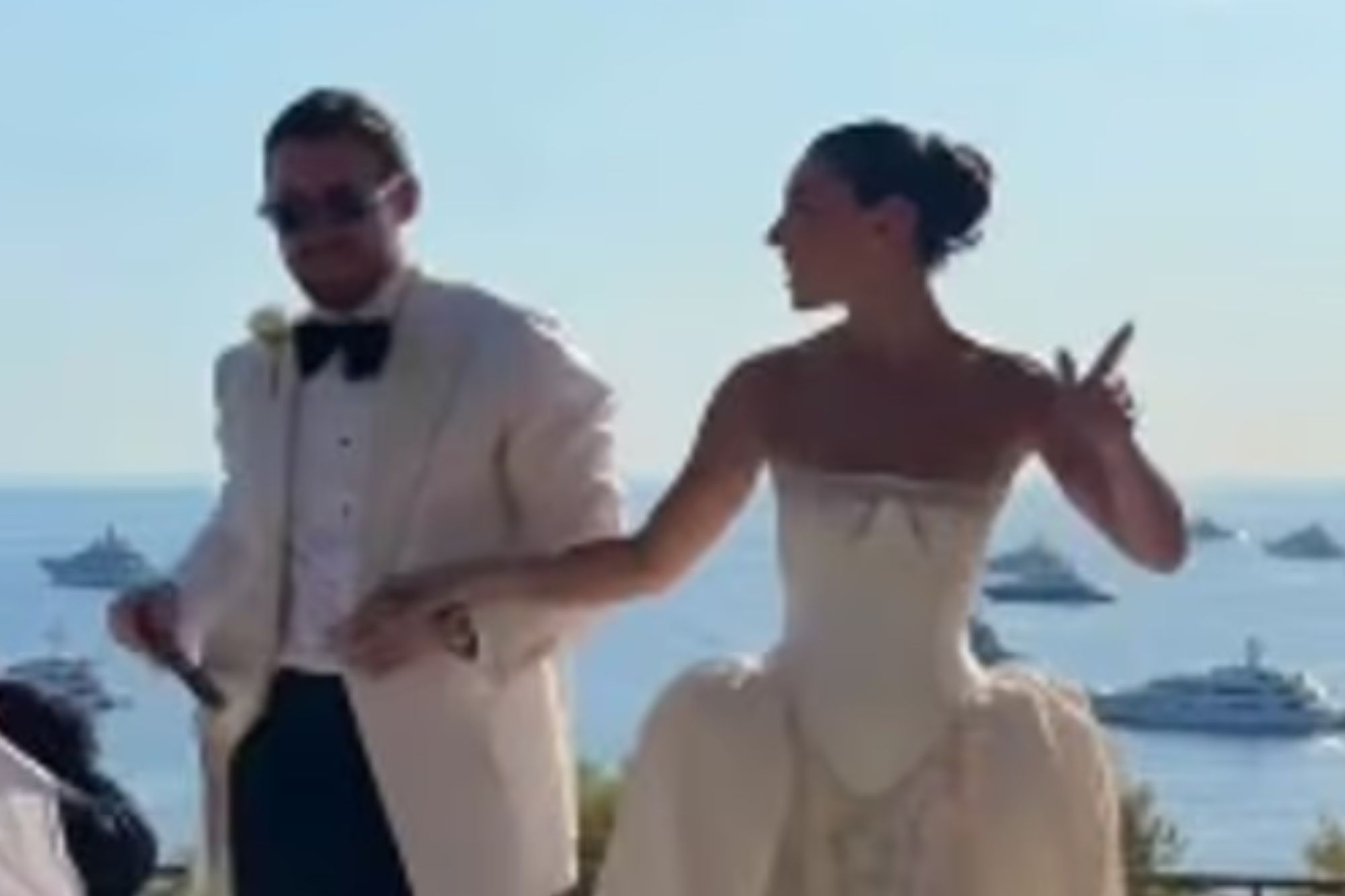 Love Island bombshell marries again in lavish second wedding as she shows off dramatic gown at Monaco ceremony