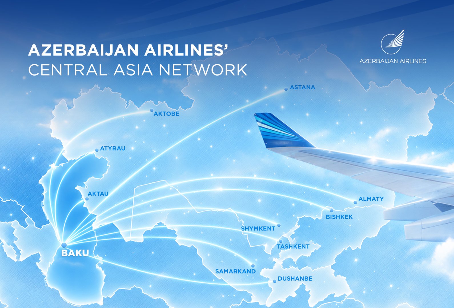 Four countries, ten destinations: Azerbaijan Airlines’ growing network in Central Asia