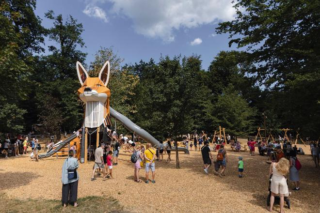 There is now a giant fox in the forests above Bratislava