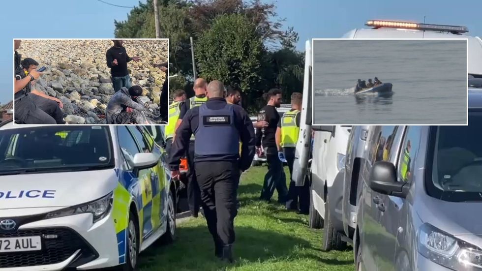 Dinghy lands on Kent coast – Illegal immigrants detained after GB News producer alerts authorities