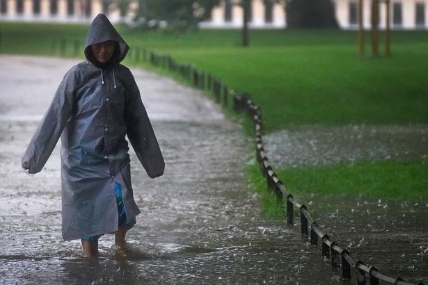 Met Office maps show heavy downpours for 18 areas on Wednesday - full list