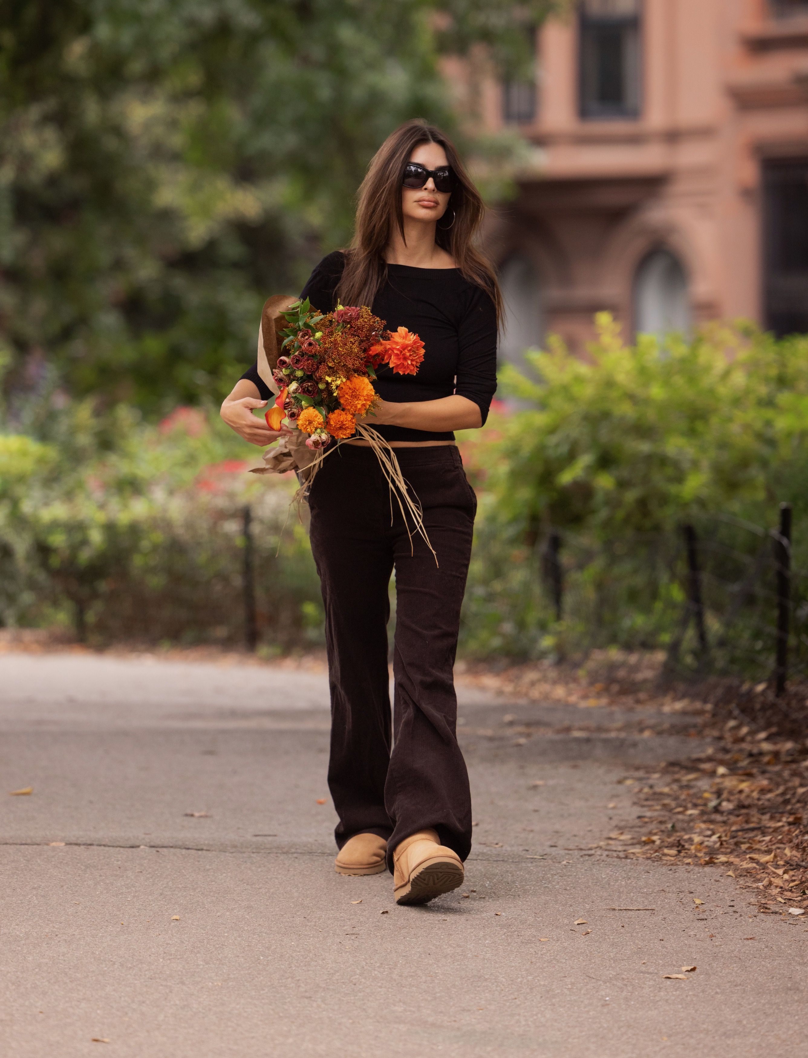 In Corduroy and Uggs, Emily Ratajkowski Is On Our Fall Mood Board