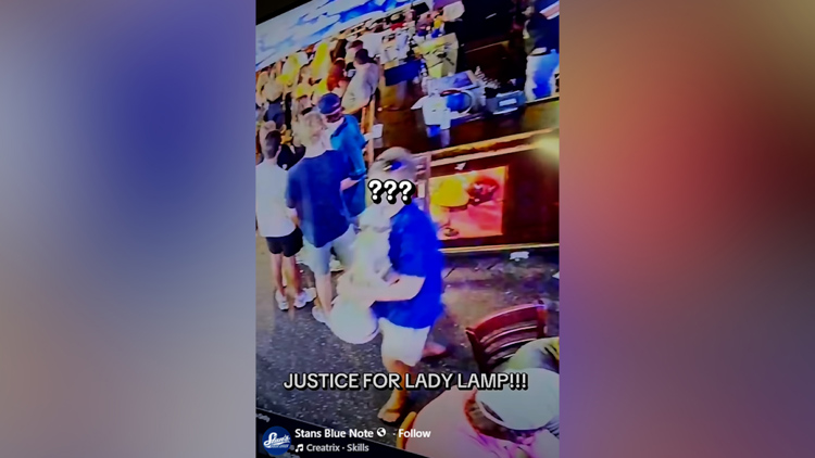 Dallas bar searches for the thief who stole an iconic, lady-shaped lamp