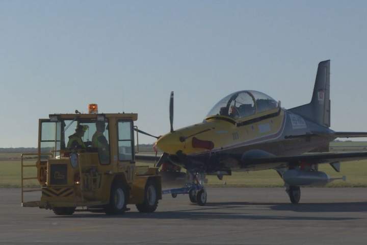 Snowbirds base gets a glimpse at aircraft expected to replace Tutor jets