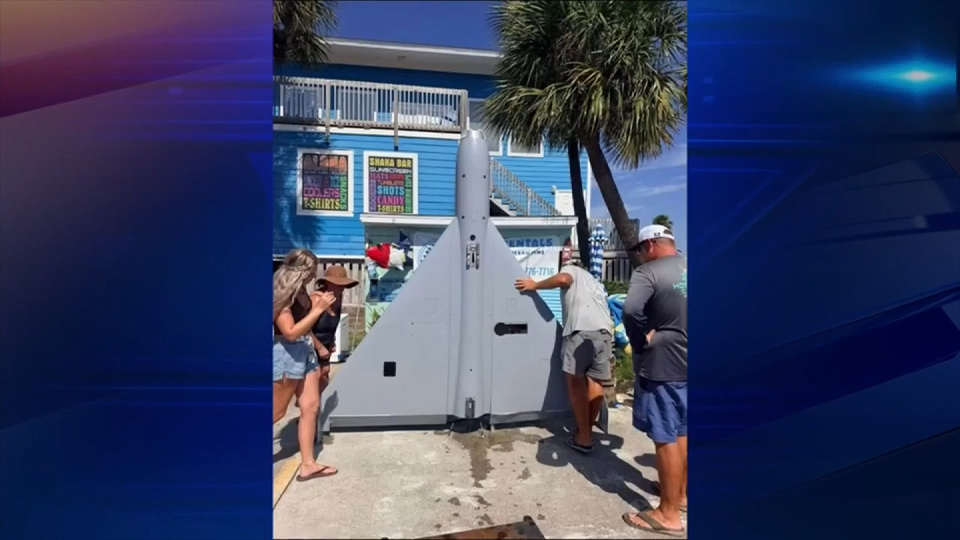 Fishing group fishes up large ‘unmanned aerial target aircraft’ off Pensacola coast