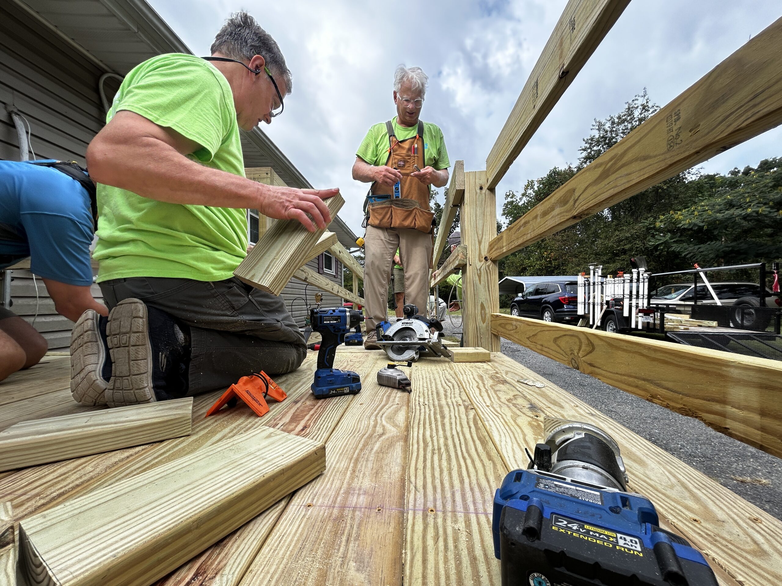 PHOTOS: SAWs volunteers build ramp in King George