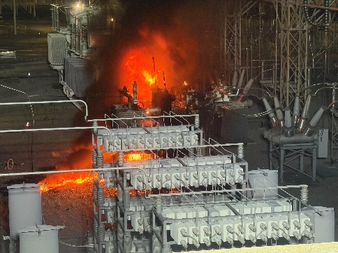 Crews battle intense fire at Georgia Power substation in Norcross