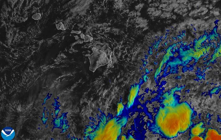 Developing tropical system southeast of Big Island threatens heavy rain