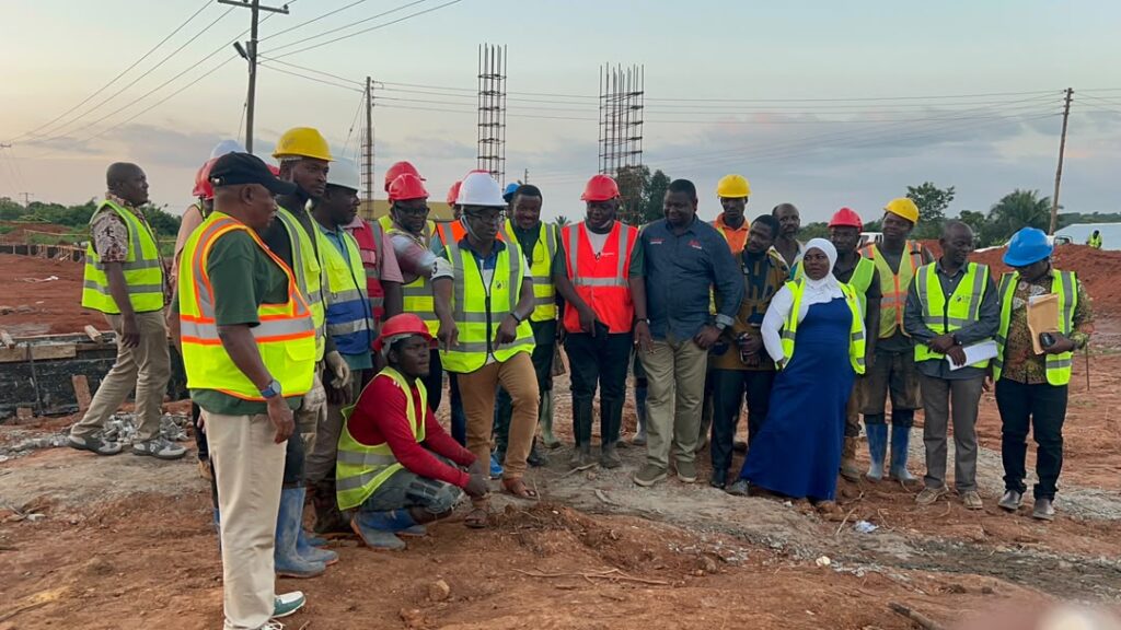 Feed Ghana Programme: Bono East Minister inspects ongoing Farmer Service Centre at Kintampo