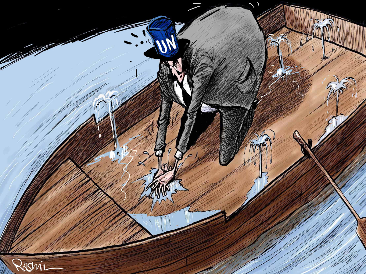 Cartoon by Amjad Rasmi. (Courtesy of Asharq Al-Awsat)