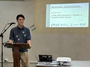 Japanese High School Student Presents Research on Plastic Pollution in Efate