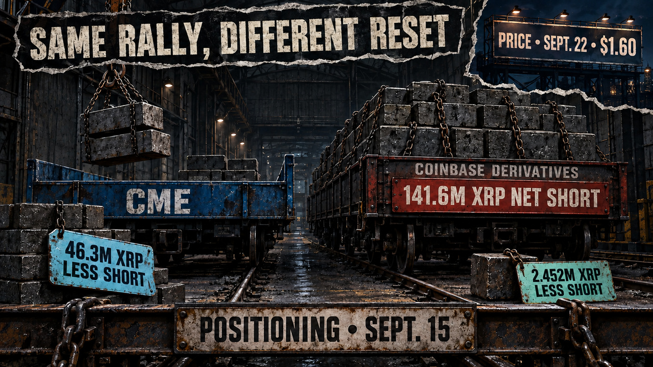 XRP volume explodes to $7.4B, and a massive CME short squeeze is blamed