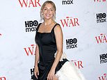Sienna Miller turns heads in a dramatic feathered mini-dress as she joins co-star Dominic West at War premiere in New York