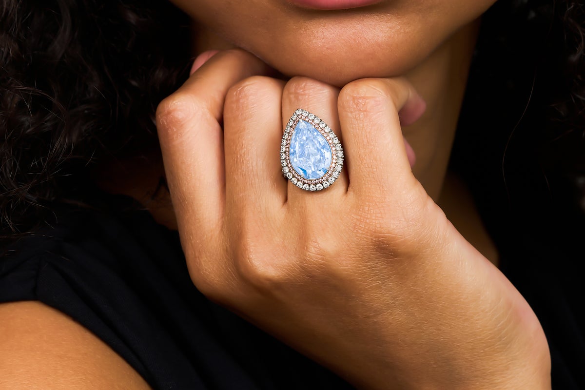 ‘Once in a lifetime’ blue diamond ring expected to fetch up to £2 million at auction
