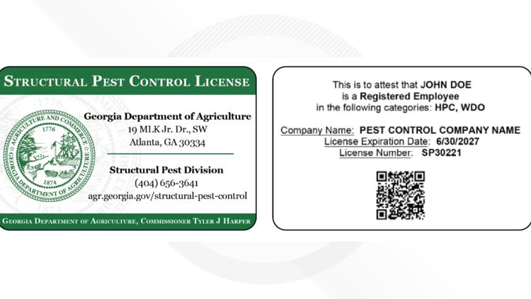 Georgia agency warns of increase in unlicensed door-to-door pest control sales