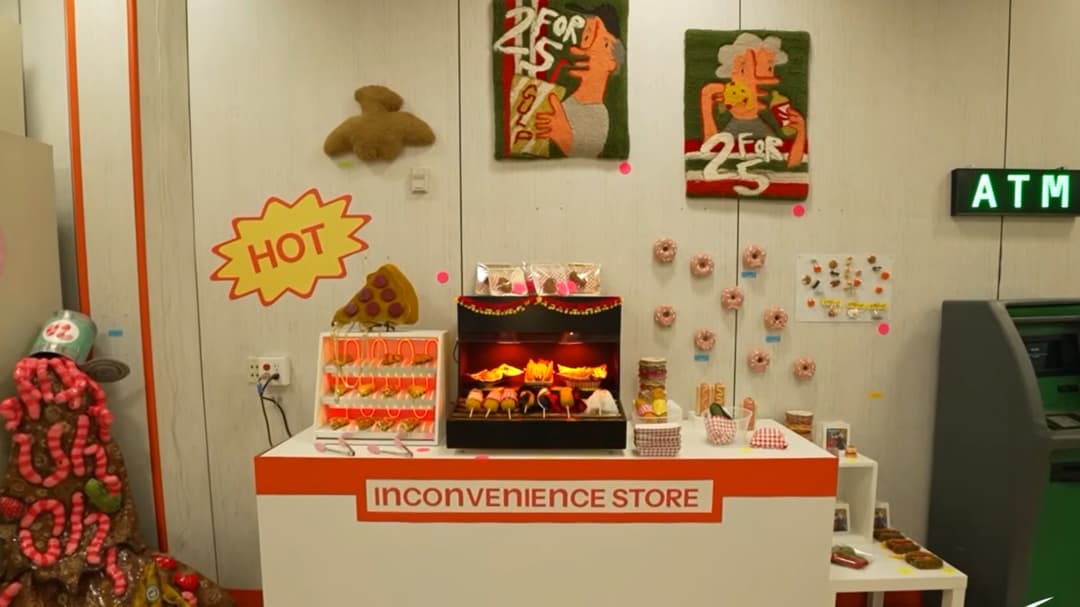 Artists turn former 7-Eleven into “inconvenience store” selling pre-tangled USB cables