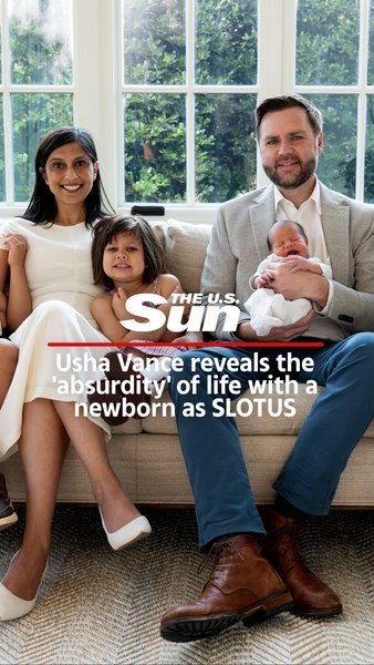 Usha Vance reveals the ‘absurdity’ of life with a newborn as SLOTUS