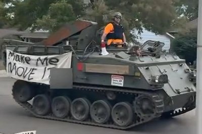 Watch: Tank causes a scene in Colo. neighborhood as part of HBO shoot