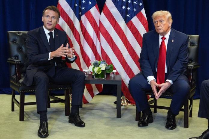 Macron refrains from blaming Trump but pushes for deal to open Strait of Hormuz ‘today’