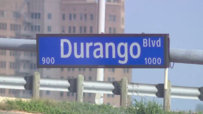 Signs going up downtown & beyond, renaming Cesar Chavez Boulevard as Durango
