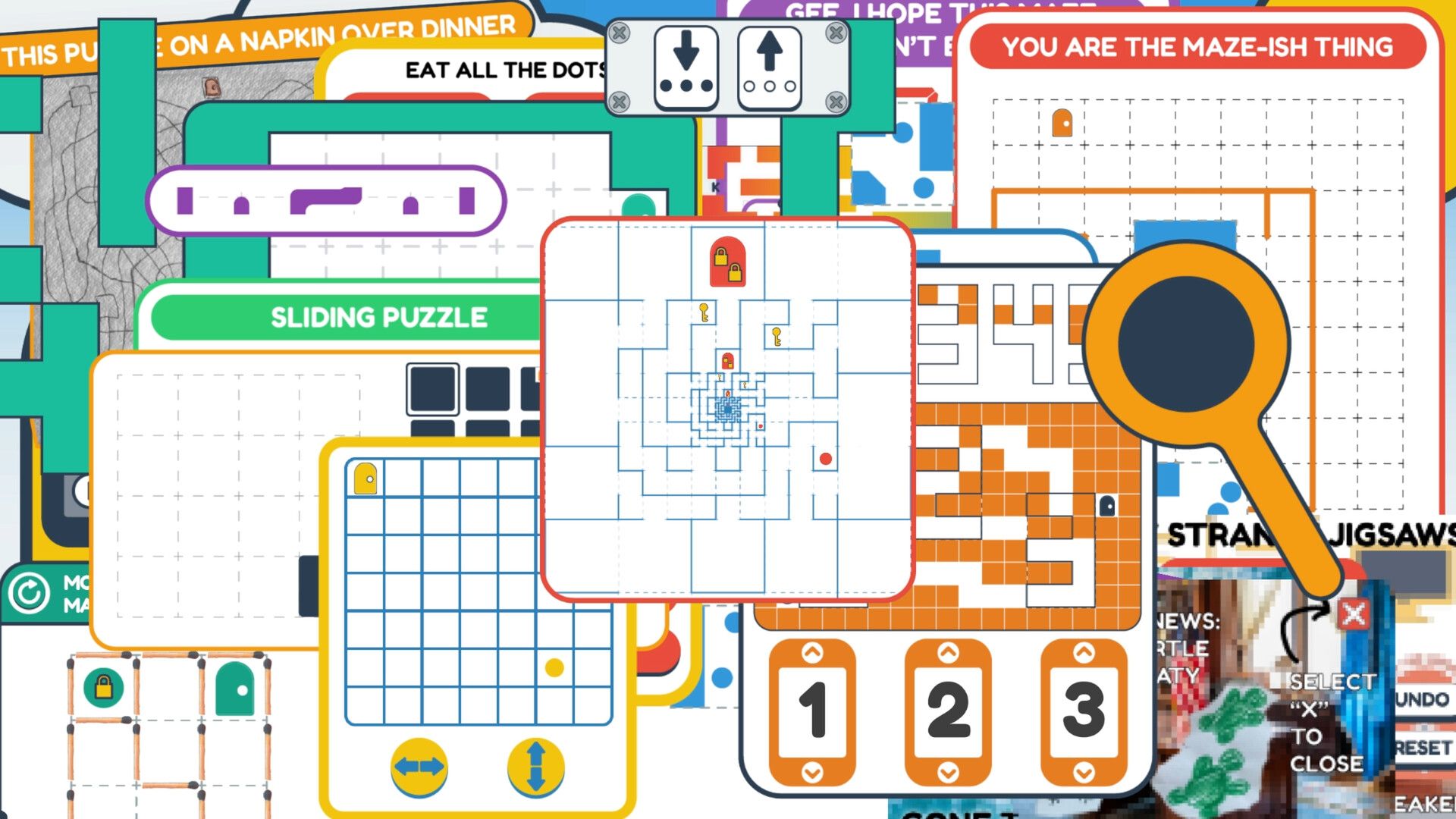 Free puzzle game 20 More Somehow Even Smaller Mazes follows the original 20 Small Mazes with an additional 20 (somehow even smaller) mazes