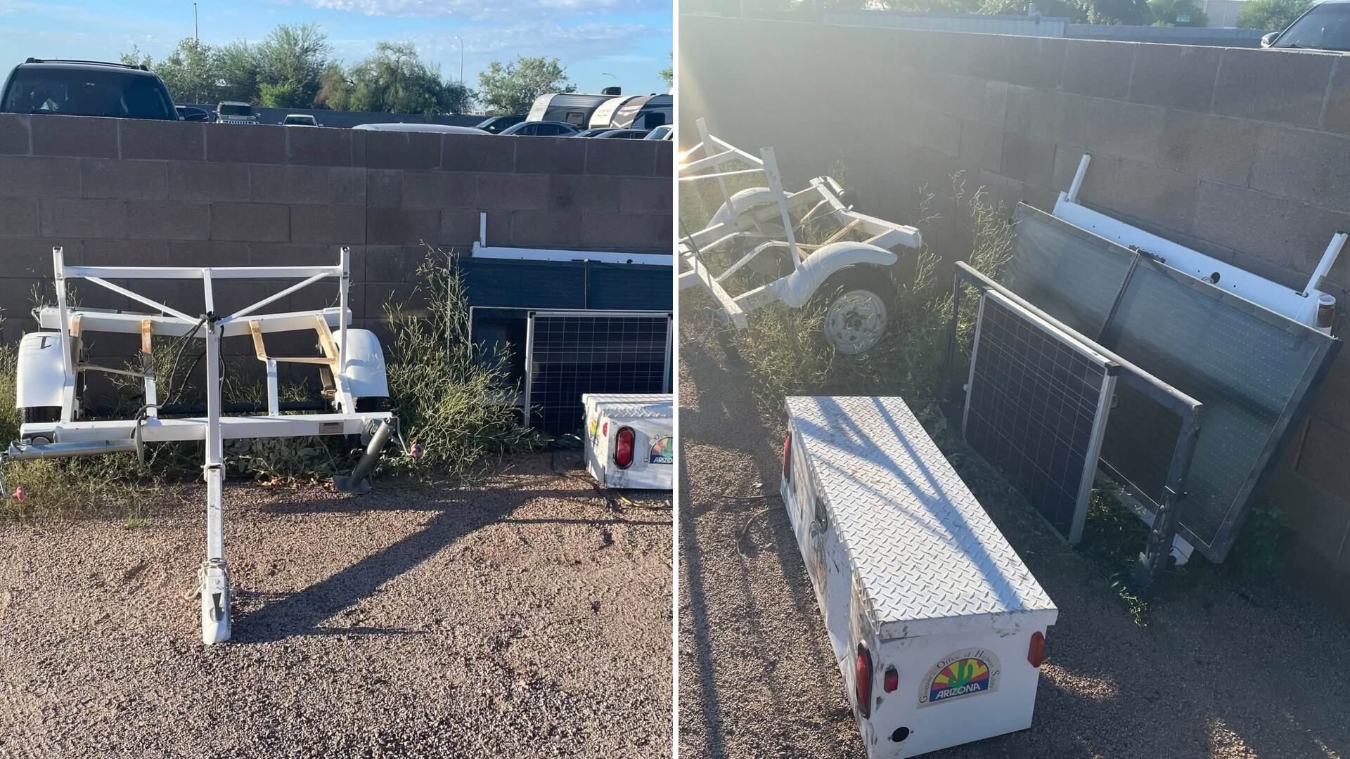 Impaired driver crashes into speed trailer in Apache Junction, police say