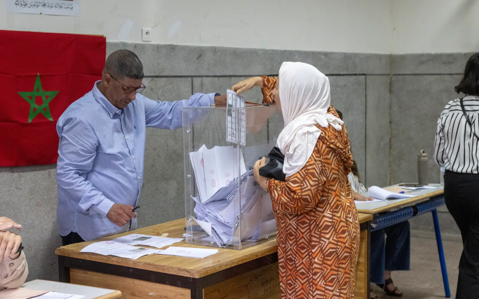 Morocco reports lower turnout in parliamentary elections