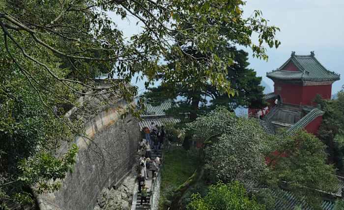 Some climb for faith, others for the views. This Chinese sacred mountain draws them all