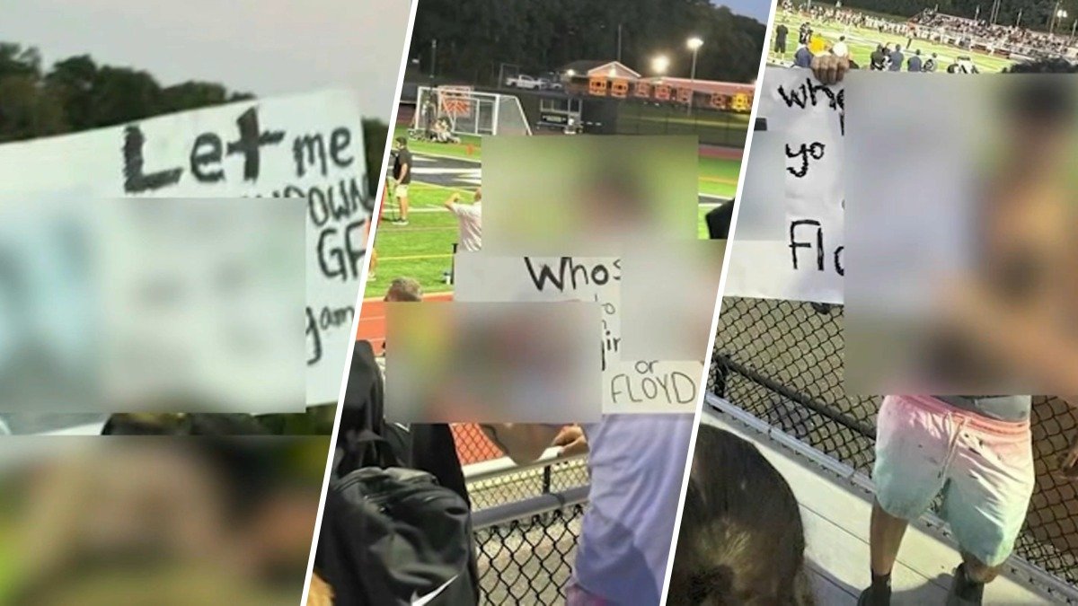 Long Island students face discipline after ‘disgusting' signs at high school football game