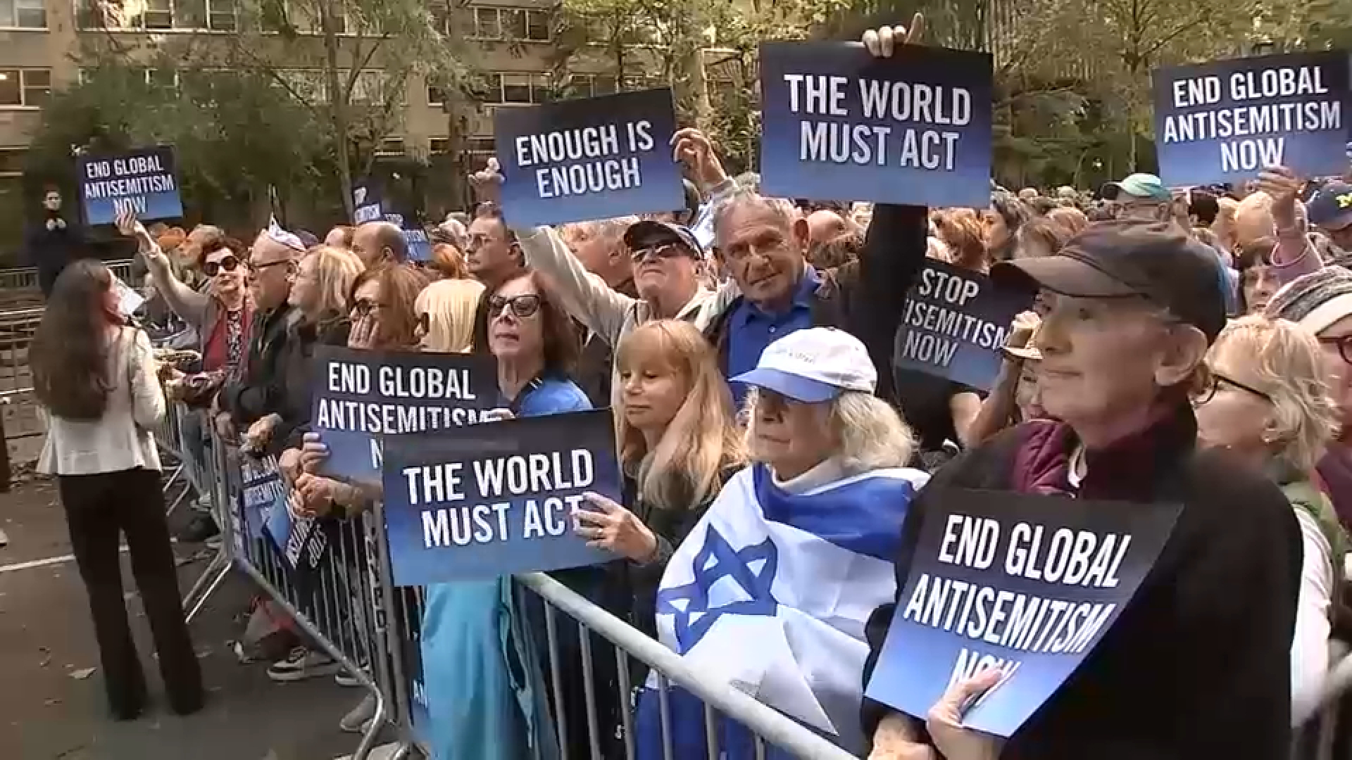 Tensions rise outside United Nations on eve of Israeli Prime Minister Netanyahu's address