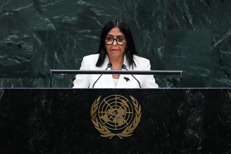 At UN for first address, Venezuela's acting leader promises elections at the 'right moment'