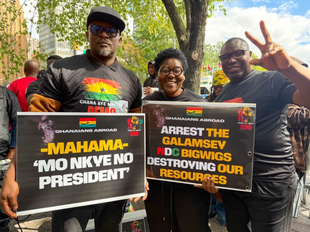 Ghanaians abroad stages UN protest, demand accountability from Mahama government