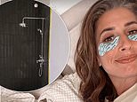 Stacey Solomon kicks off renovations at her £2million Essex mansion as she enlists the help of her ex and son Zach, 18, to help tile a bathroom