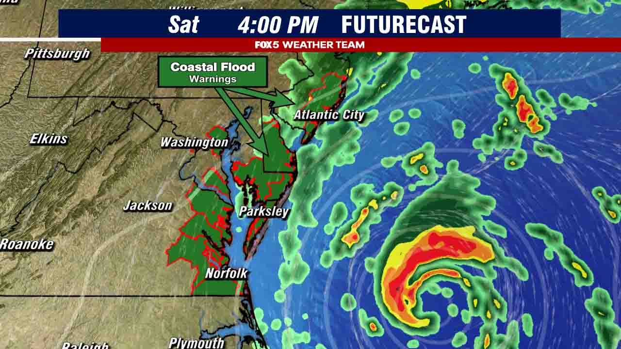 DC weather: Cool, breezy Thursday as Coastal Flood Advisory in effect ahead of developing nor'easter