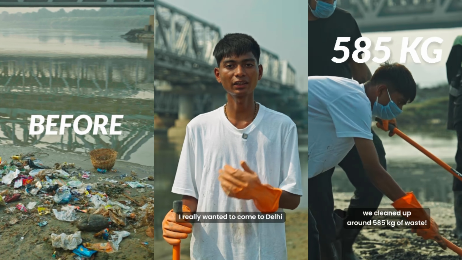 Bittu Tabahi removes 585 kg garbage from Yamuna; CEO reacts: ‘Slap on administration’