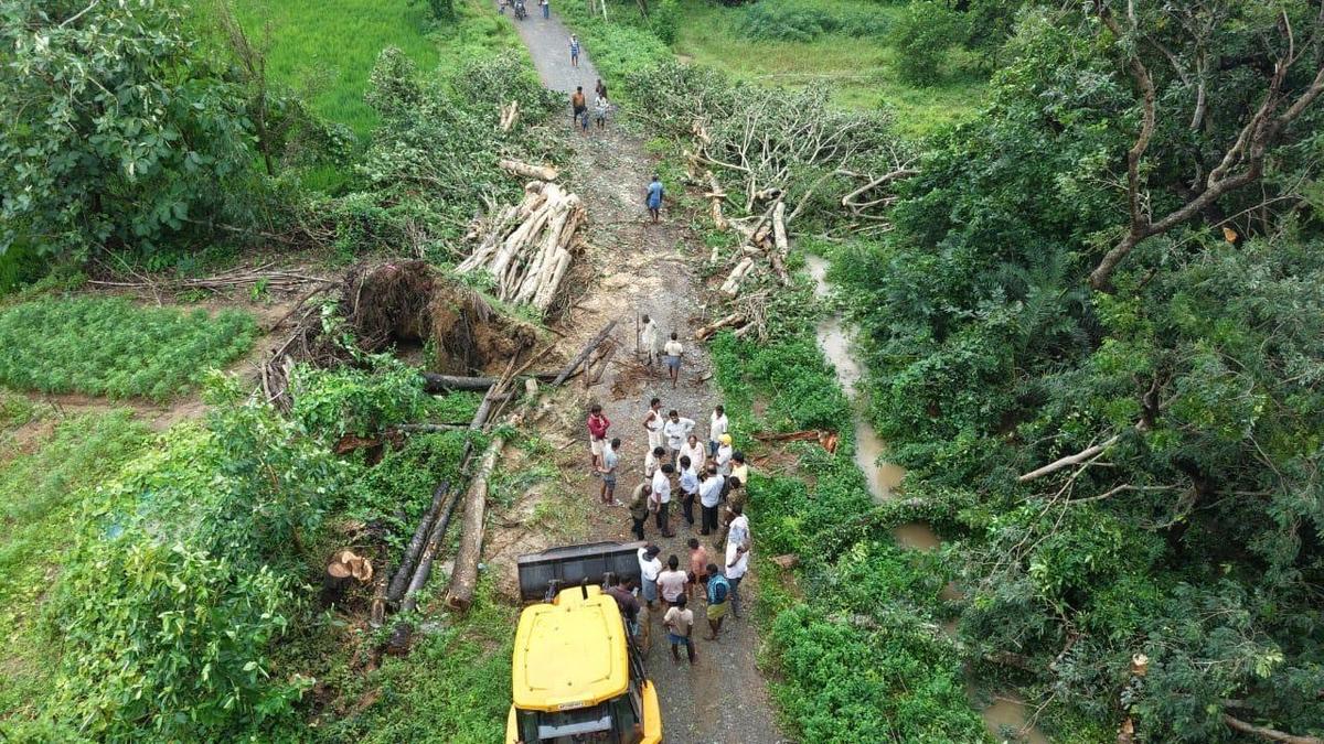 Streams, rivulets swell in North Andhra, motorists stranded